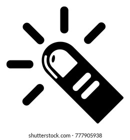 Cursor finger icon. Simple illustration of cursor finger vector icon for web