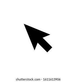 Cursor flat icon illustration, click vector symbol isolated on the white background