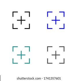 Cursor, focus, location, target icon Icon search engine.