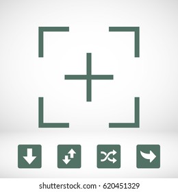 Cursor, focus, location, target icon Icon search engine
