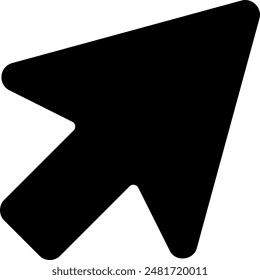 Vector de ilustración de icono de glifo de cursor