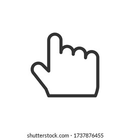 Cursor or hand click icon design. Website, user interface or application icon. Vector illustration.