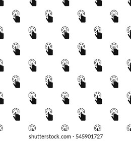Cursor hand clicks pattern. Simple illustration of cursor hand clicks vector pattern for web