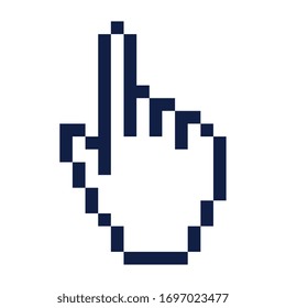 Cursor hand design, Web pointer mouse click technology and direction theme Vector illustration
