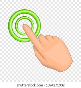 Cursor hand icon. Cartoon illustration of cursor vector icon for web design