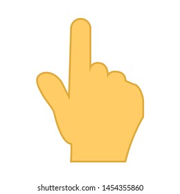 cursor hand icon. flat illustration of cursor hand. vector icon. cursor hand sign symbol