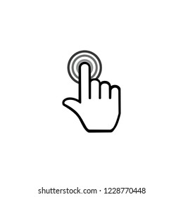 cursor hand icon logo