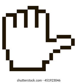 Cursor Hand Icon, pixel, 