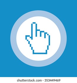 Cursor Hand Icon . Hand pointer icon . Vector illustration