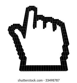 Cursor Hand Icon Vector 01
