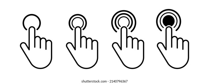 Hand Maussymbol.Zeiger Symbol.