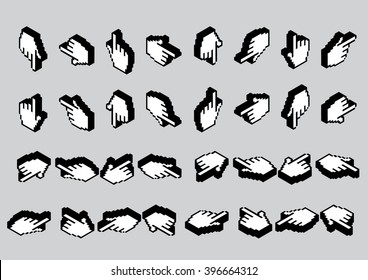 cursor hand isometric direction