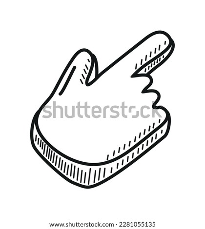 cursor hand social media icon isolated