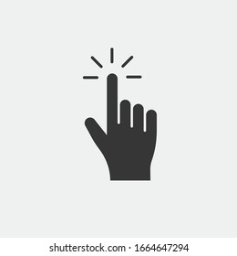 cursor hand vector icon pointer