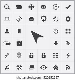 cursor icon. app icons universal set for web and mobile