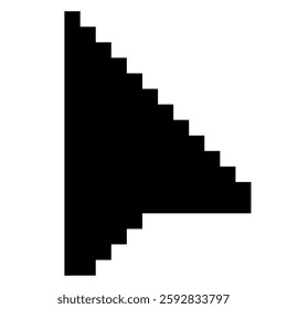 Cursor icon in arrow form, mouse click cursor, clicking arrow pointer