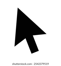 Cursor icon Black and white outline vector