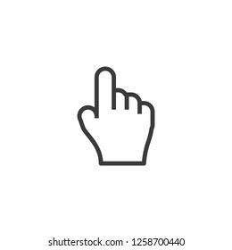 Cursor icon. Cursor button Vector cursor shape. Arrow symbol. Pointer sign.