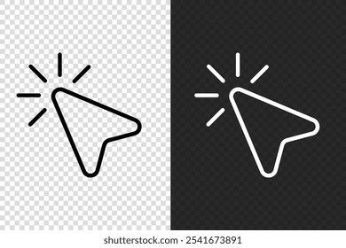 Cursor icon click. Computer mouse cursor icon