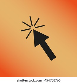Cursor icon. click here