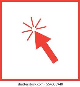 Cursor icon. click here