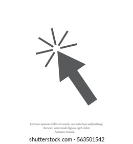 Cursor icon. click here