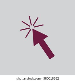 Cursor icon. click here