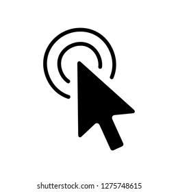 Cursor Icon click. Isolated on White background