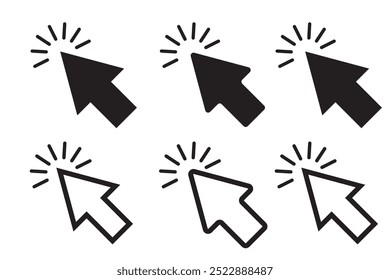 Cursor icon, click icon vector for web, computer and mobile app
