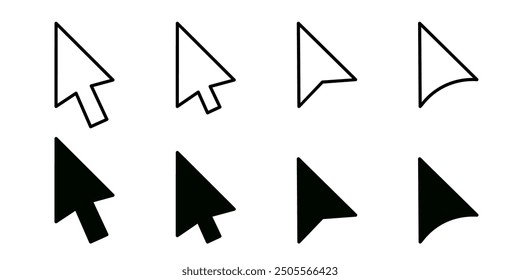 Cursor icon. Computer cursor icon.