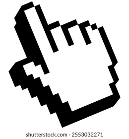 Cursor icon. Computer mouse click cursor arrow icons and loading icons. Isolated on transparent background