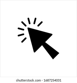 Cursor Icon, Computer Cursor Icon, Pointer, User Interface Icon Vector Art Illustration