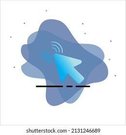 Cursor Icon Design With Background