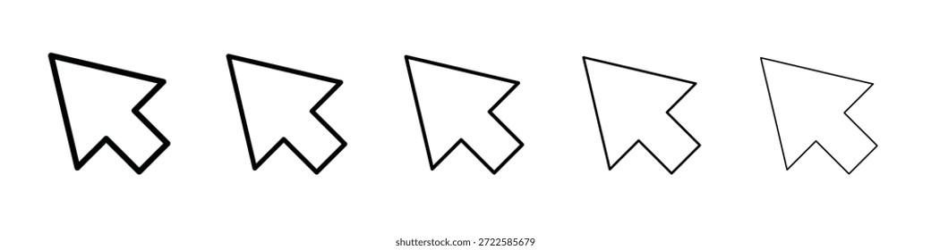Cursor icon design, logo, app, UI. Vector illustration, EPS