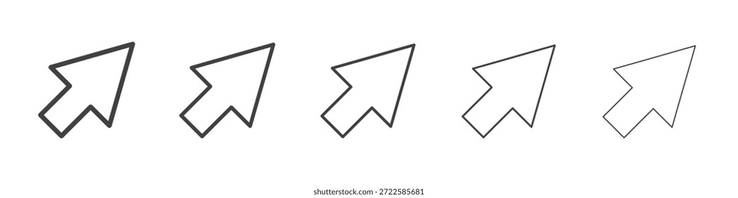 Cursor icon design, logo, app, UI. Vector illustration, EPS