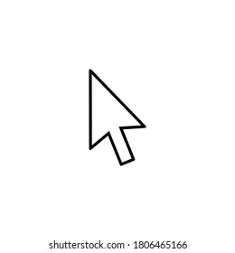 Cursor icon design, Cursor sign and symbol vector 