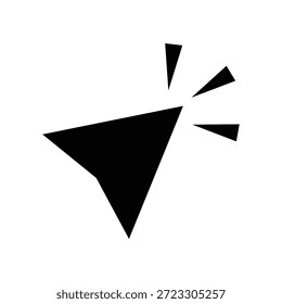 Modelo de design de ícone de cursor isolado