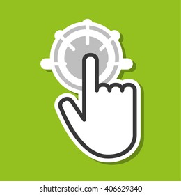 cursor icon design, vector illustration
