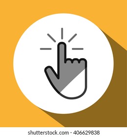 cursor icon design, vector illustration
