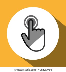 cursor icon design, vector illustration