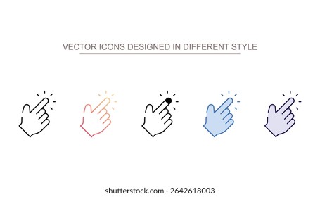 Cursor icon design with white background stock illustration