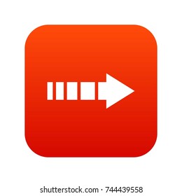Cursor icon digital red for any design isolated on white vector illustration