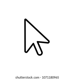 cursor icon. Element of minimalistic icons for mobile concept and web apps. Thin line icon for website design and development, app development