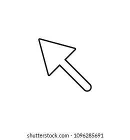 cursor icon. Element of mobile banking for smart concept and web apps. Thin line cursor icon can be used for web and mobile on white background