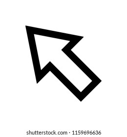 cursor icon. Element of web icon for mobile concept and web apps. Thin line cursor icon can be used for web and mobile