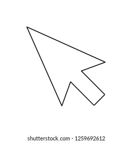 cursor icon. Element of web for mobile concept and web apps icon. Thin line icon for website design and development, app development