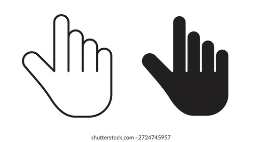 Cursor icon. filled flat sign for mobile concept and web design