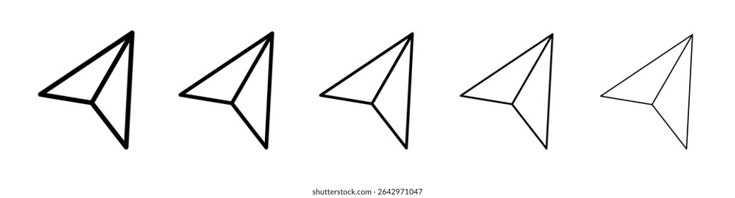 Cursor icon Flat design on isolated background
