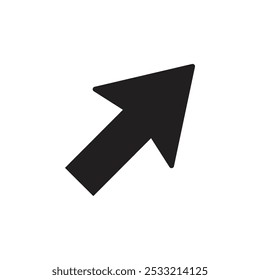 Icono de cursor Ilustración de línea plana