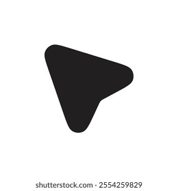 Cursor icon Flat line illustration